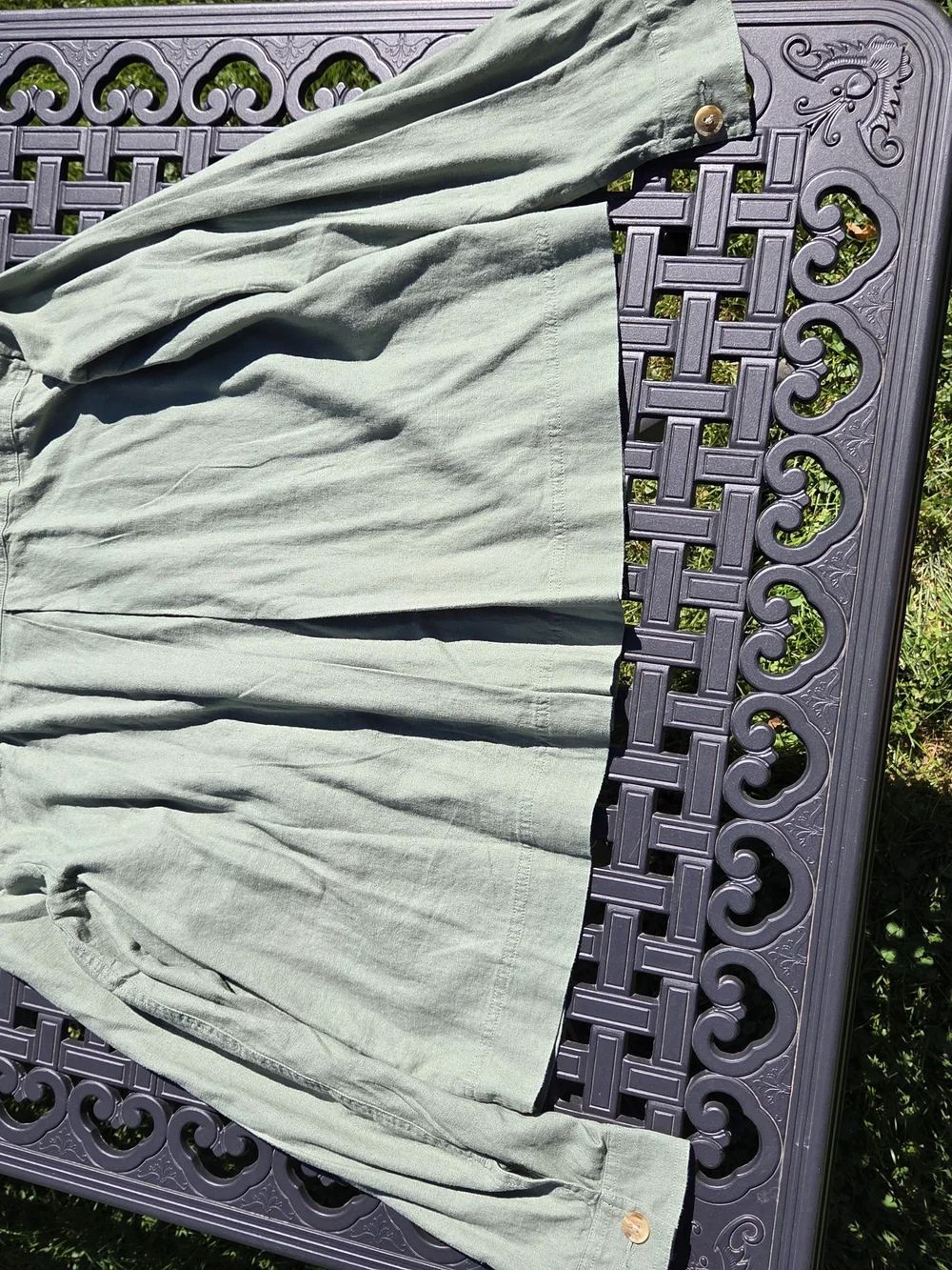 Lucky Brand Moss Green Utility Jacket with Button Front - Picture 8 of 16